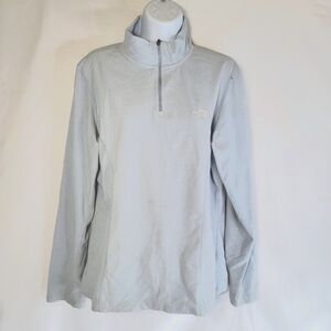 The North Face  1/4 Zip Fleece Pullover Sweatshirt Light Baby Blue Womens XL